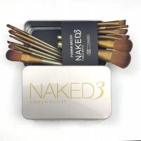 5/7/12多规格独角兽化妆眼影腮红刷子初学者套装 12支NK棕色盒装