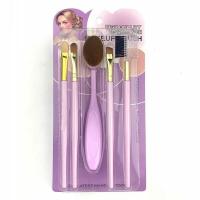 5/7/12多规格独角兽化妆眼影腮红刷子初学者套装 5支BB霜牙刷紫色