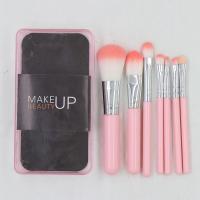 5/7/12多规格独角兽化妆眼影腮红刷子初学者套装 7支粉色透明盒装