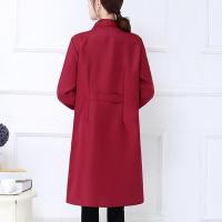 加长修身加大护衣罩衣成人中长款女作服防水防油加厚厨房围裙长。 酒红色M中码