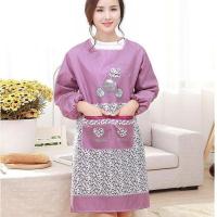 厨房裙新款衣服维闱时尚做饭伟女群围裙围女式韩版韦成人 女孩骑车紫色