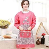 厨房裙新款衣服维闱时尚做饭伟女群围裙围女式韩版韦成人 女孩骑车红色