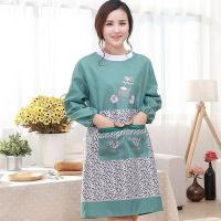 厨房裙新款衣服维闱时尚做饭伟女群围裙围女式韩版韦成人 女孩骑车绿色