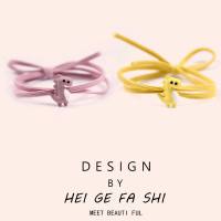 头绳女可爱小恐龙发圈少女心扎头发橡皮筋送男朋友小皮套情侣手链 情侣[2件套]J款