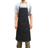 成人工作服反穿衣搬运男性牛仔布防污罩衣电焊工劳保围裙长衫大。 加厚围裙2件藏青色