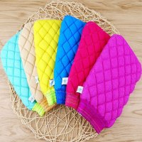 洗澡巾手套用品三件装拉搓背神器浴花球双层粗细砂 [3D绗绣]搓澡巾(3条)