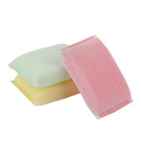 20片40片60片百洁布海绵擦刷碗刷锅布洗碗海绵钢丝刷抹布洗刷大王 加厚加大菱角布【10片】