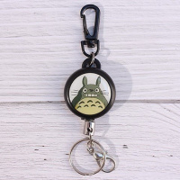 弹簧绳高回弹多功能绳子不锈钢拉伸钥匙扣可伸缩弹力弹簧钥匙链 深灰色