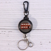 弹簧绳高回弹多功能绳子不锈钢拉伸钥匙扣可伸缩弹力弹簧钥匙链 灰色