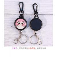 弹簧绳高回弹多功能绳子不锈钢拉伸钥匙扣可伸缩弹力弹簧钥匙链 柠檬黄