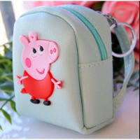 学生小钱包女生迷你可爱零钱包书包小挂件钥匙扣网红ins 挂饰公仔 小猪绿