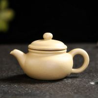指尖壶迷你紫砂壶袖珍小茶壶 茶宠摆件可养个手工小壶 黄泥-迷你仿古壶