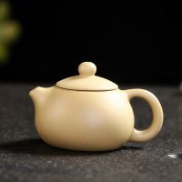 指尖壶迷你紫砂壶袖珍小茶壶 茶宠摆件可养个手工小壶 黄泥-迷你西施壶