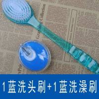 。硅胶刷头部头皮止痒按摩器抓洗头成人刷子长发梳子洗发梳懒人神 蓝洗头刷洗澡刷