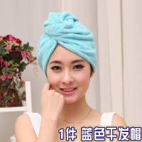 。硅胶刷头部头皮止痒按摩器抓洗头成人刷子长发梳子洗发梳懒人神 蓝色干发帽