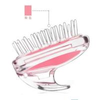 。硅胶刷头部头皮止痒按摩器抓洗头成人刷子长发梳子洗发梳懒人神 2件(不同色)