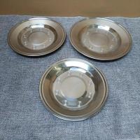 加厚不锈钢烧烤盘 盘子圆盘瓜果盘子平底浅圆盘 不锈钢菜盘碟子 22cm矮圆盘