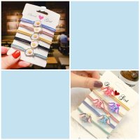 韩国ins网红荷包蛋发圈手链两用 小祖宗头绳橡皮筋扎头发女发绳 小飞象5个+合金荷包蛋5个