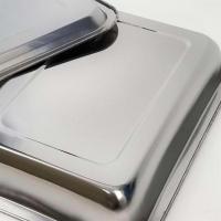 不锈钢毛巾盘手提毛巾篮酒店KTV酒吧客房热毛巾托盘装湿热布篮子 27*20*4.8加厚深盘04厚普通款