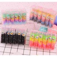 翻小孩发器小孩穿拉针 儿童梳头发神器 辫子 公主辫子穿发针拉针 彩色3桶+黑色3桶（桶装皮筋）