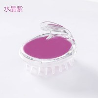 洗头神器洗头刷成人按摩刷子洗发梳洗头器头部硅胶止痒婴儿宝宝 水晶紫2个装