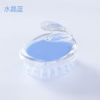 洗头神器洗头刷成人按摩刷子洗发梳洗头器头部硅胶止痒婴儿宝宝 水晶蓝