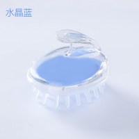 洗头神器洗头刷成人按摩刷子洗发梳洗头器头部硅胶止痒婴儿宝宝 水晶蓝2个装