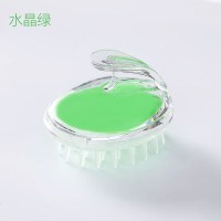 洗头神器洗头刷成人按摩刷子洗发梳洗头器头部硅胶止痒婴儿宝宝 水晶随机1个