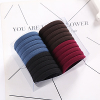 橡皮筋绑头发韩国马尾百搭发饰简约高弹力无接缝扎头绳饰品。 深色20根大号