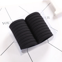 橡皮筋绑头发韩国马尾百搭发饰简约高弹力无接缝扎头绳饰品。 黑色20根大号