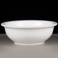 陶瓷碗骨瓷陶瓷无盖汤碗超大品锅汤锅汤煲汤盆汤碗菜碗套装餐具 纯白[无盖]9英寸汤古