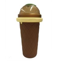 可以水洗的懒人抹布80撕家居抖音印花卷纸张不毛一次性厨房巾 U14-冰淇淋咖色捏捏杯(抖音同