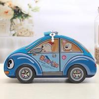 大号个性小型简易储钱罐密码私人百宝箱儿童玩具带锁 收纳盒存钱 汽车绿色