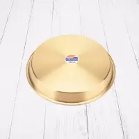 铜盘纯铜家用摆件蒸鱼蒸鸡盘加厚平底圆盘托盘收藏摆设铜盘铜器 26CM