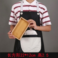 长方形厨房酒店用品摆放圆盘餐厅简约展示餐具竹制木托盘茶托餐盘 b款2212