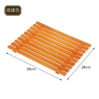 点心展柜摆盘耐用面包展示托盘面包坊蛋糕镂空竹木复古展示板 38*28平托清漆