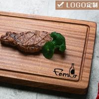 放食物木板盘家用实木牛排盘西餐盘利牛排木板托盘餐厅木质 可定做任何尺寸及LOGO