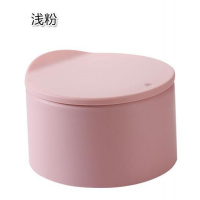 创意桌面垃圾桶迷你带盖桌上收纳小垃圾筒卧室床头柜小垃圾桶带盖 浅粉