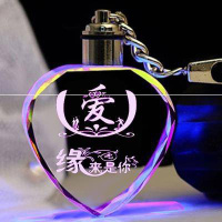 书包背包实用水晶钥匙扣挂件琉璃可爱女士网红挂坠车要是定制照片 翠绿色缘来是你