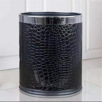 垃圾桶家用 大号客厅卧室厨房卫生间双层创意可爱办公室酒店无盖 新升级防火款双层鳄鱼款