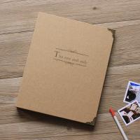 自制绘本空白手绘纸张画册本生日闺蜜送爸爸男朋友卡片创意 A4手绘本-Theone20张白卡20张插