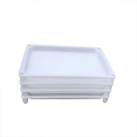 饺子托盘商用打包加厚白色容器盘子馄饨家用饺子红色盘收纳冻饺子 白色1个5个以上发货,10个