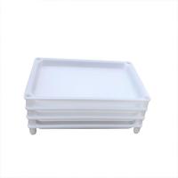 托盘冷冻长方形放饺子速冻多层馄饨冰箱专用方便装生水饺商用 白1件1层5层以上发货，10个