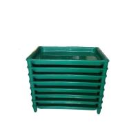 托盘冷冻长方形放饺子速冻多层馄饨冰箱专用方便装生水饺商用 绿1件1层5层以上发货，10个