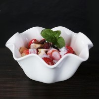 纯白盘子创意陶瓷异形家用菜盘不规则扇形酒店餐具个性摆盘西餐。 香榭丽33头无礼盒