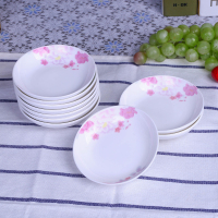 小蝶子 家用 可爱陶瓷 创意 个性调料咸菜小吃盘子瓜子坚果盘创意 滨海【4英寸味碟10个】