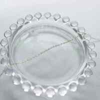 玻璃盘子透明 欧式玻璃小碟子 迷你圆形家用菜盘创意水果盘小吃碟 9号送蜡烛