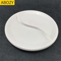 双拼盘子两格鸳鸯盘子家用陶瓷两格圆盘拼盘分格盘子分类果盘碟子 12寸圆形太极盘