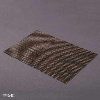 。茶垫茶盘隔茶渣垫过滤垫 茶盘垫茶席茶网茶台垫纤维茶席茶垫竹 黑棕中号35*25买二送一、无赠品