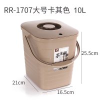 茶桶茶渣桶排水桶功夫茶具配件家用小号茶水桶茶道桶废水桶茶叶桶 1707卡其色单只桶不带球管另加五